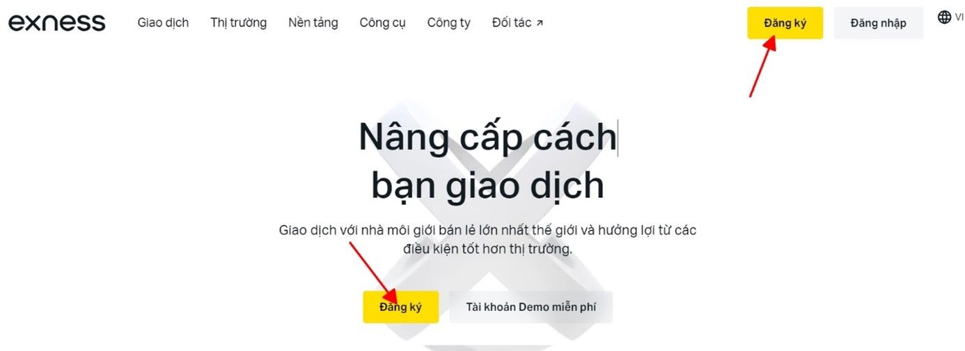Hướng dẫn mở tài khoản Demo sàn Exness