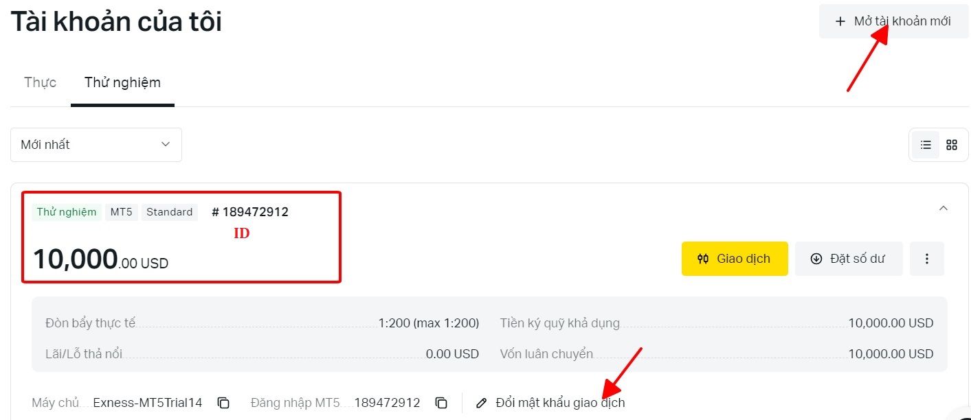 Khu vực Cá Nhân