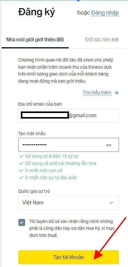 Hướng dẫn đăng ký làm IB sàn Exness