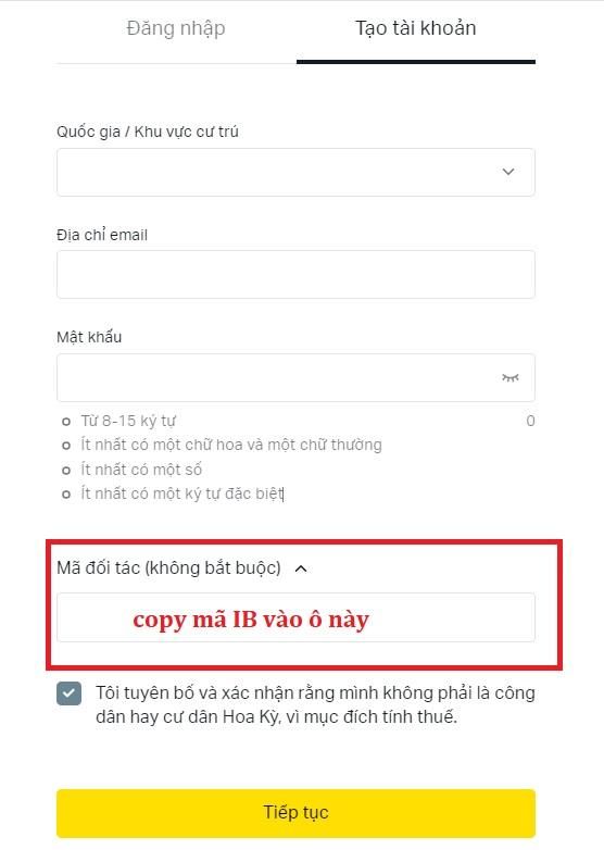 Đăng ký tài khoản Exness mới