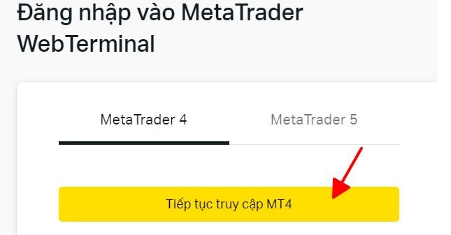 MetaTrader WebTerminal